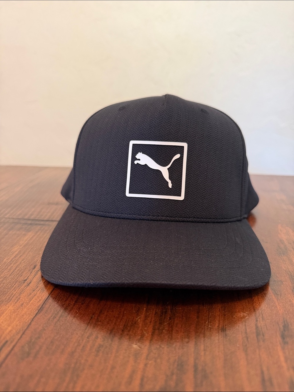 Puma Classic Logo Black FlexFit SnapBack Hat